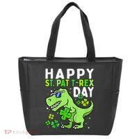 Happy St Pat T Rex Saint Patrick's Day Dinosaur Love Love Tote Bag thumb 0