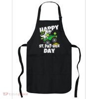 Happy St Pat T Rex Saint Patrick's Day Dinosaur Love Apron thumb 0
