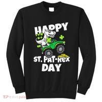 Happy St Pat T Rex Saint Patrick's Day Dinosaur Love Sweatshirt thumb 0