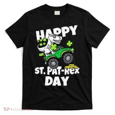 Happy St Pat T Rex Saint Patrick's Day Dinosaur Love T-Shirt