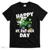 Happy St Pat T Rex Saint Patrick's Day Dinosaur Love T-Shirt thumb 0