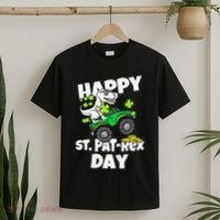 Happy St Pat T Rex Saint Patrick's Day Dinosaur Love T-Shirt thumb 2