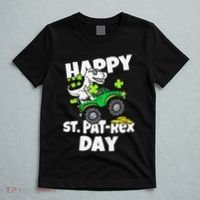 Happy St Pat T Rex Saint Patrick's Day Dinosaur Love T-Shirt thumb 5