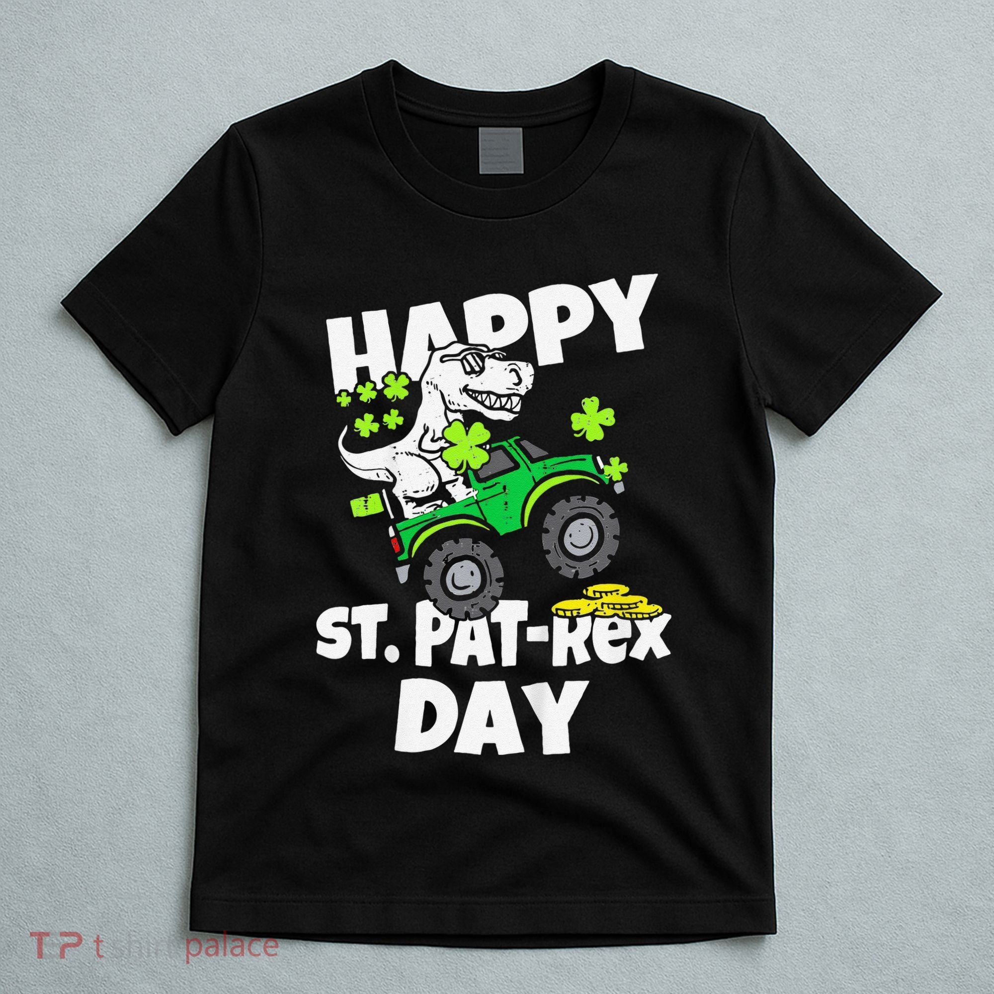 Happy St Pat T Rex Saint Patrick's Day Dinosaur Love T-Shirt