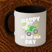 Happy St Pat T Rex Saint Patrick's Day Dinosaur Love Coffee Mug thumb 2