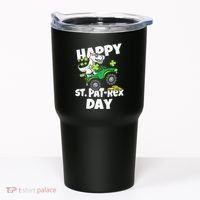 Happy St Pat T Rex Saint Patrick's Day Dinosaur Love Tumbler thumb 0