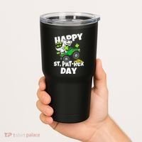 Happy St Pat T Rex Saint Patrick's Day Dinosaur Love Tumbler thumb 2