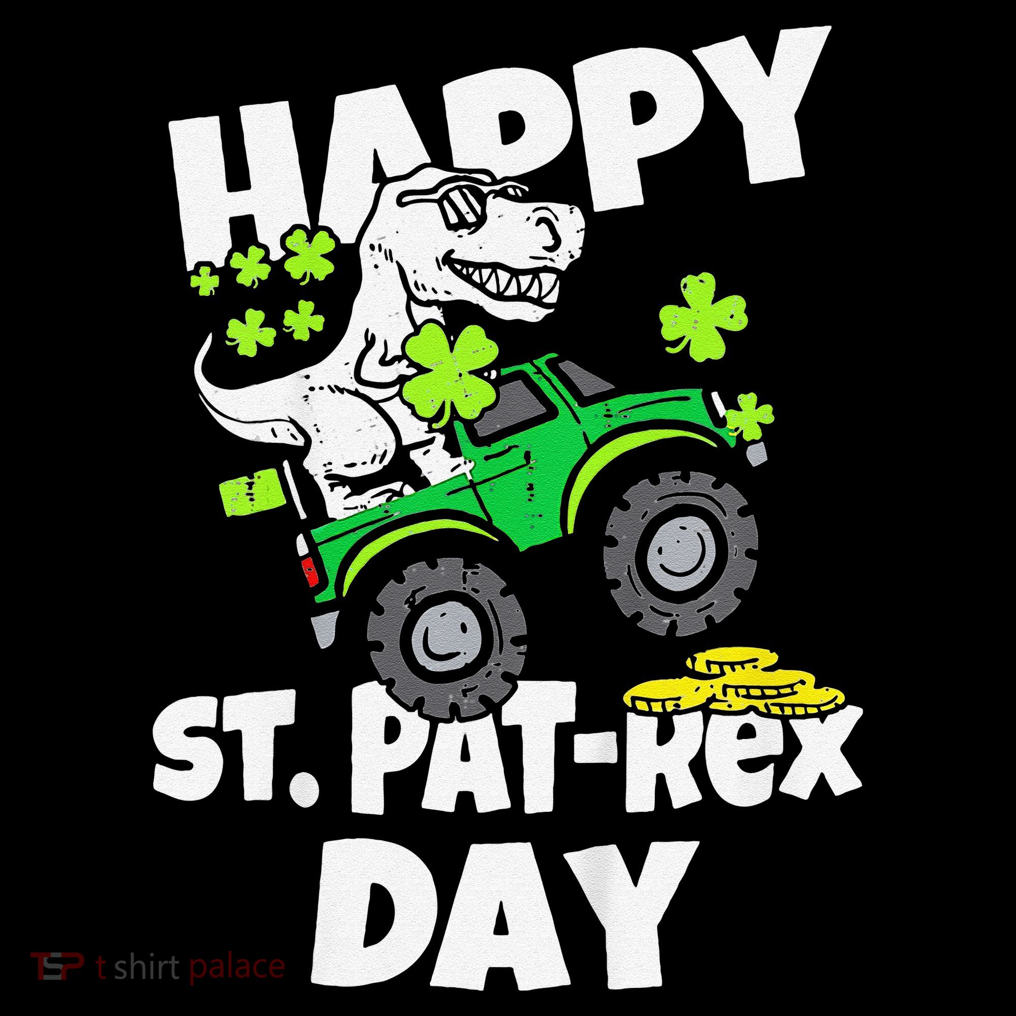 Happy St Pat T Rex Saint Patrick's Day Dinosaur Love Ornament