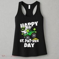 Happy St Pat T Rex Saint Patrick's Day Dinosaur Love Women's Tank Top thumb 3