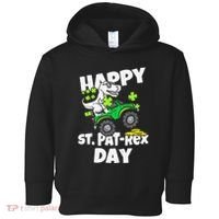Happy St Pat T Rex Saint Patrick's Day Dinosaur Love Toddler Hoodie thumb 0