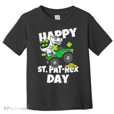Happy St Pat T Rex Saint Patrick's Day Dinosaur Love Toddler T-Shirt