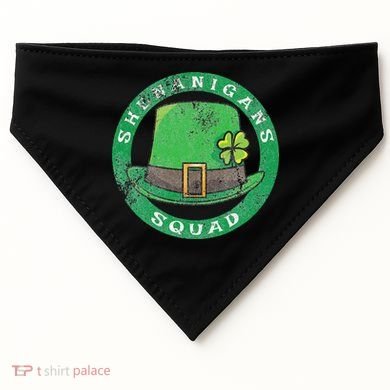 Happy St. Patrick's Day Funny Saint Patrick Irish USA-Made Doggie Bandana