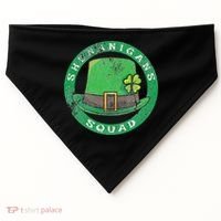 Happy St. Patrick's Day Funny Saint Patrick Irish USA-Made Doggie Bandana thumb 0