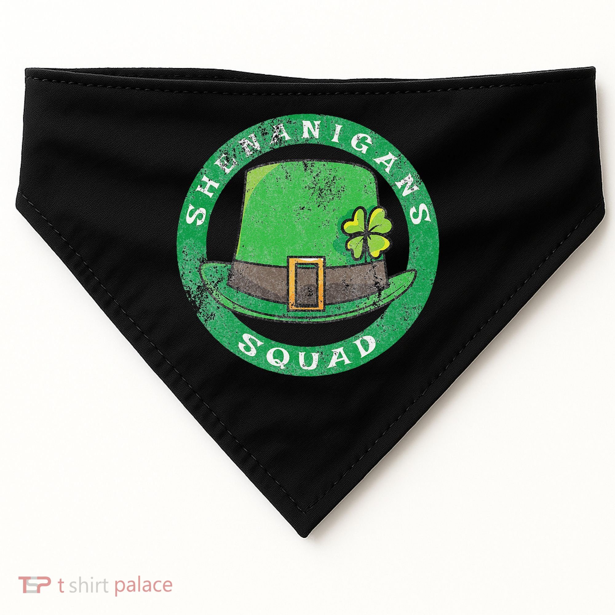 Happy St. Patrick's Day Funny Saint Patrick Irish USA-Made Doggie Bandana