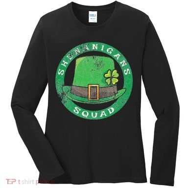 Happy St. Patrick's Day Funny Saint Patrick Irish Women's Long Sleeve Shirt