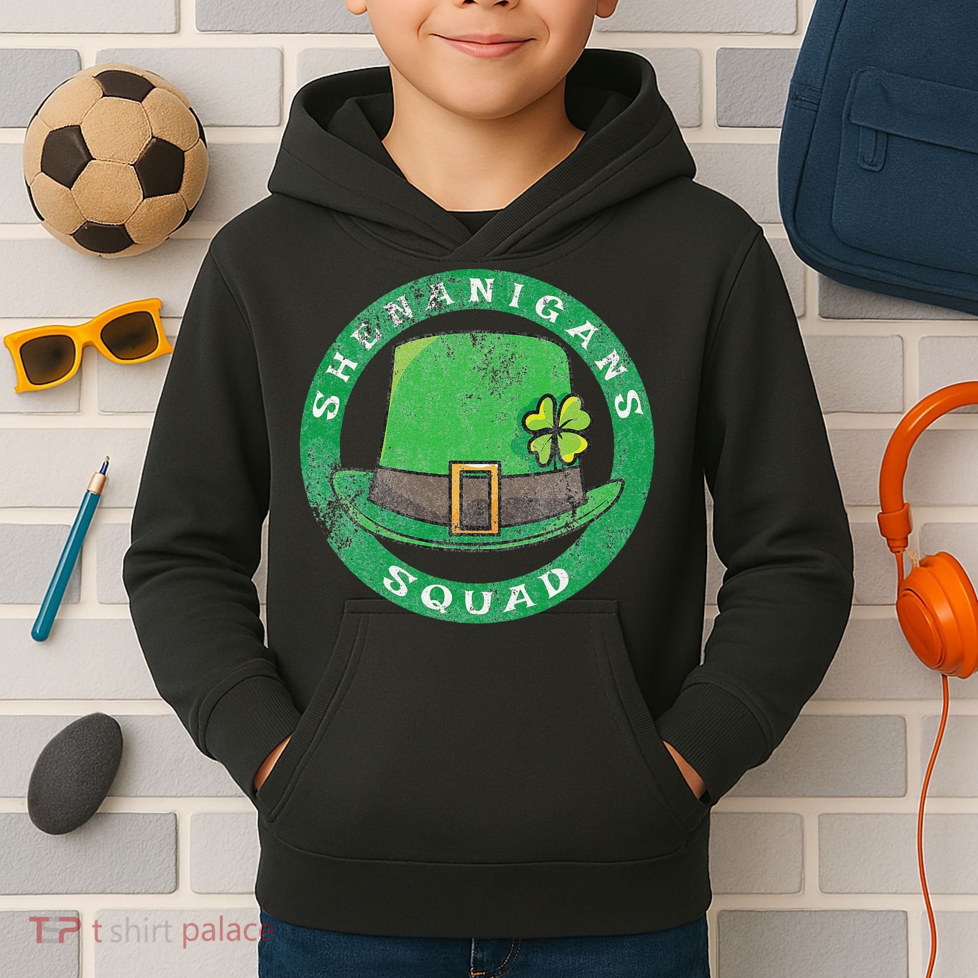 Happy St. Patrick's Day Funny Saint Patrick Irish Kids Hoodie