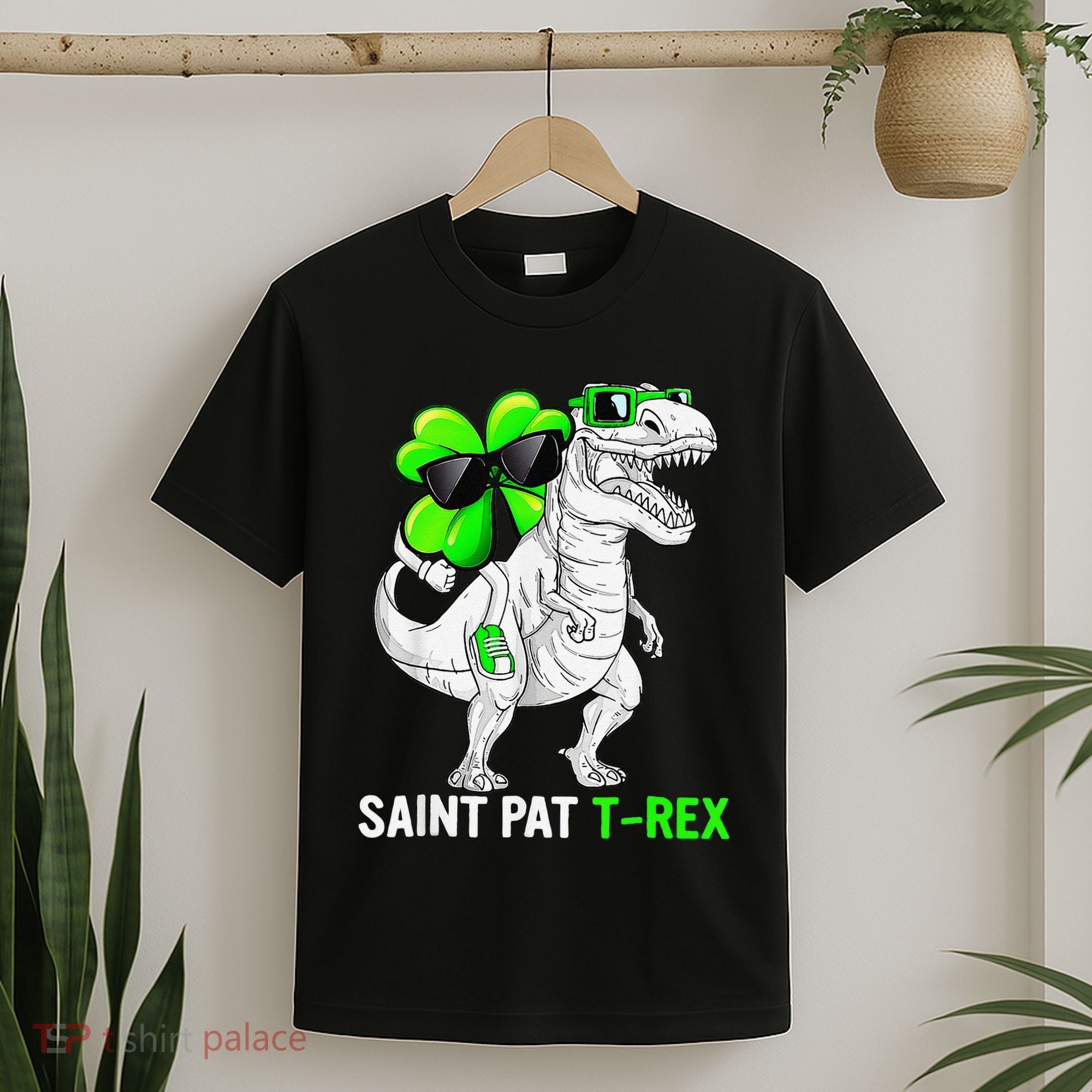 Happy St Pat T Rex Saint Patrick's Day Dinosaurs Funny Happy T-Shirt