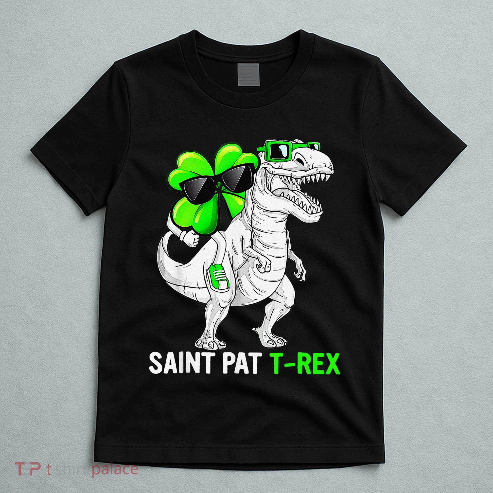 Happy St Pat T Rex Saint Patrick's Day Dinosaurs Funny Happy T-Shirt