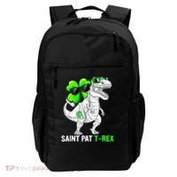 Happy St Pat T Rex Saint Patrick's Day Dinosaurs Funny Happy Backpack thumb 0