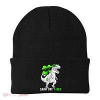 Happy St Pat T Rex Saint Patrick's Day Dinosaurs Funny Happy Beanie thumb 0