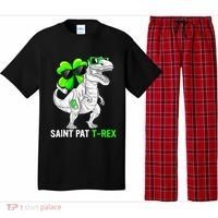 Happy St Pat T Rex Saint Patrick's Day Dinosaurs Funny Happy Pajama Set thumb 0