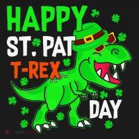 Happy St Pat T Rex Saint Patrick's Day Dinosaurs Happy Cute Hoodie thumb 7