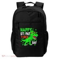 Happy St Pat T Rex Saint Patrick's Day Dinosaurs Happy Cute Backpack thumb 0