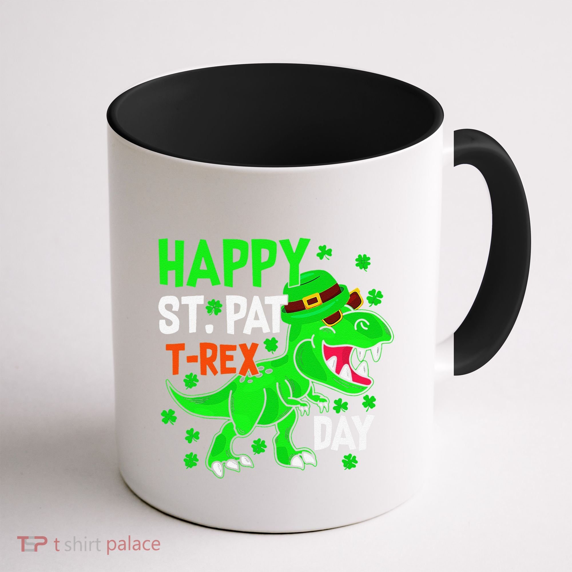 Happy St Pat T Rex Saint Patrick's Day Dinosaurs Happy Cute Coffee Mug