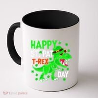 Happy St Pat T Rex Saint Patrick's Day Dinosaurs Happy Cute Coffee Mug thumb 0