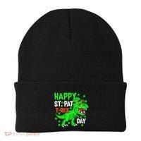 Happy St Pat T Rex Saint Patrick's Day Dinosaurs Happy Cute Beanie thumb 0