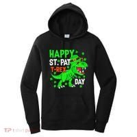 Happy St Pat T Rex Saint Patrick's Day Dinosaurs Happy Cute Women's Hoodie thumb 0