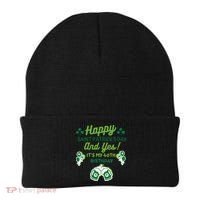 Happy Saint Patrick's Day And Yes It's My 40th Birthday Gift Beanie thumb 0