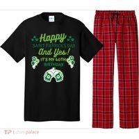 Happy Saint Patrick's Day And Yes It's My 40th Birthday Gift Pajama Set thumb 0