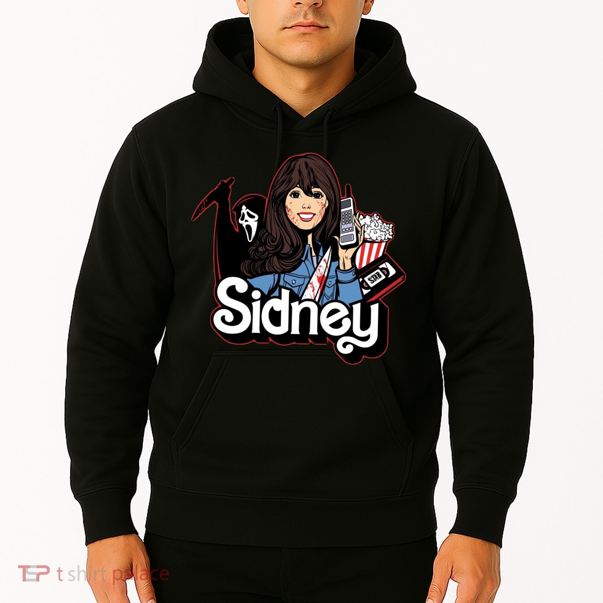 Hello Sidney Phone Call Scary Movie Hoodie