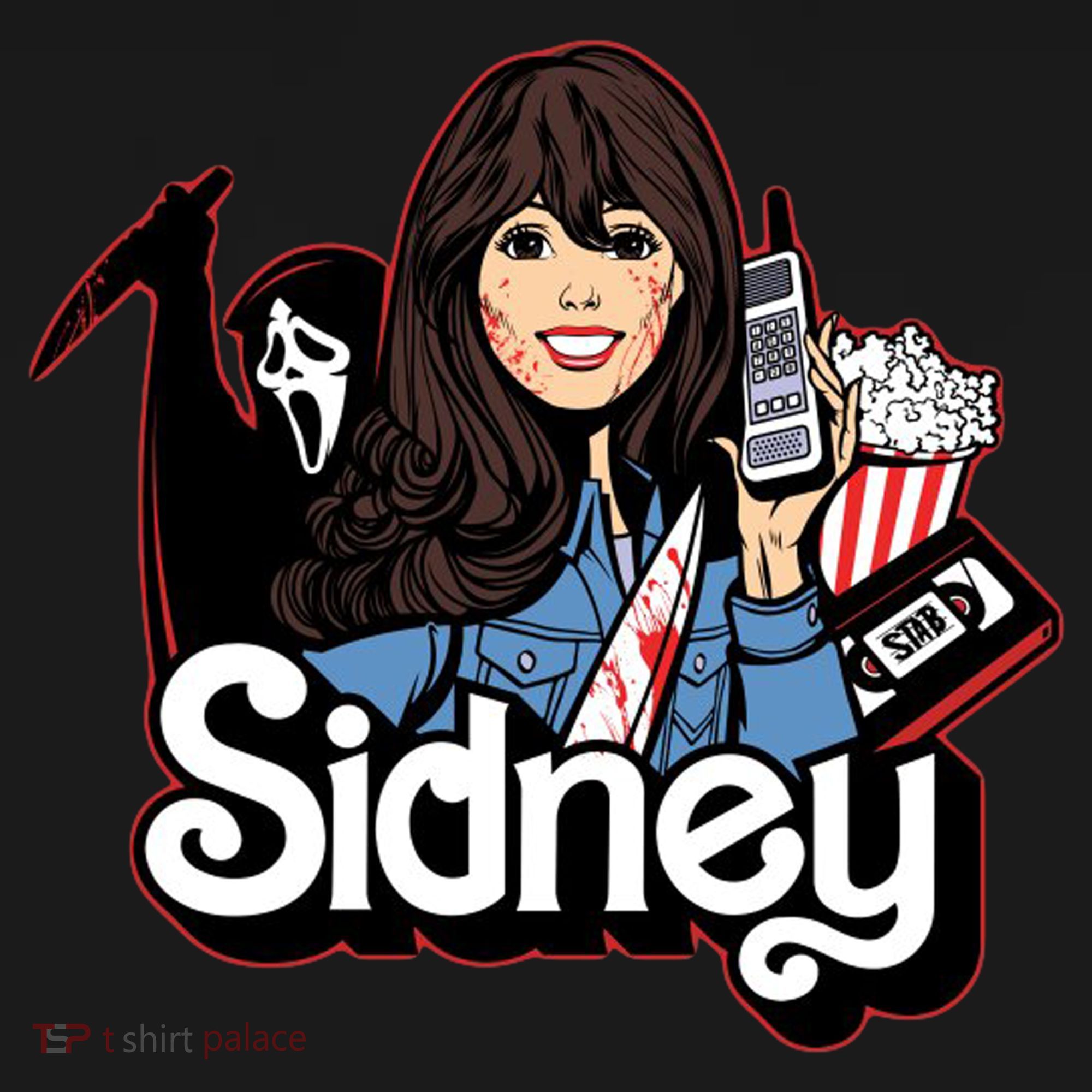 Hello Sidney Phone Call Scary Movie Apron
