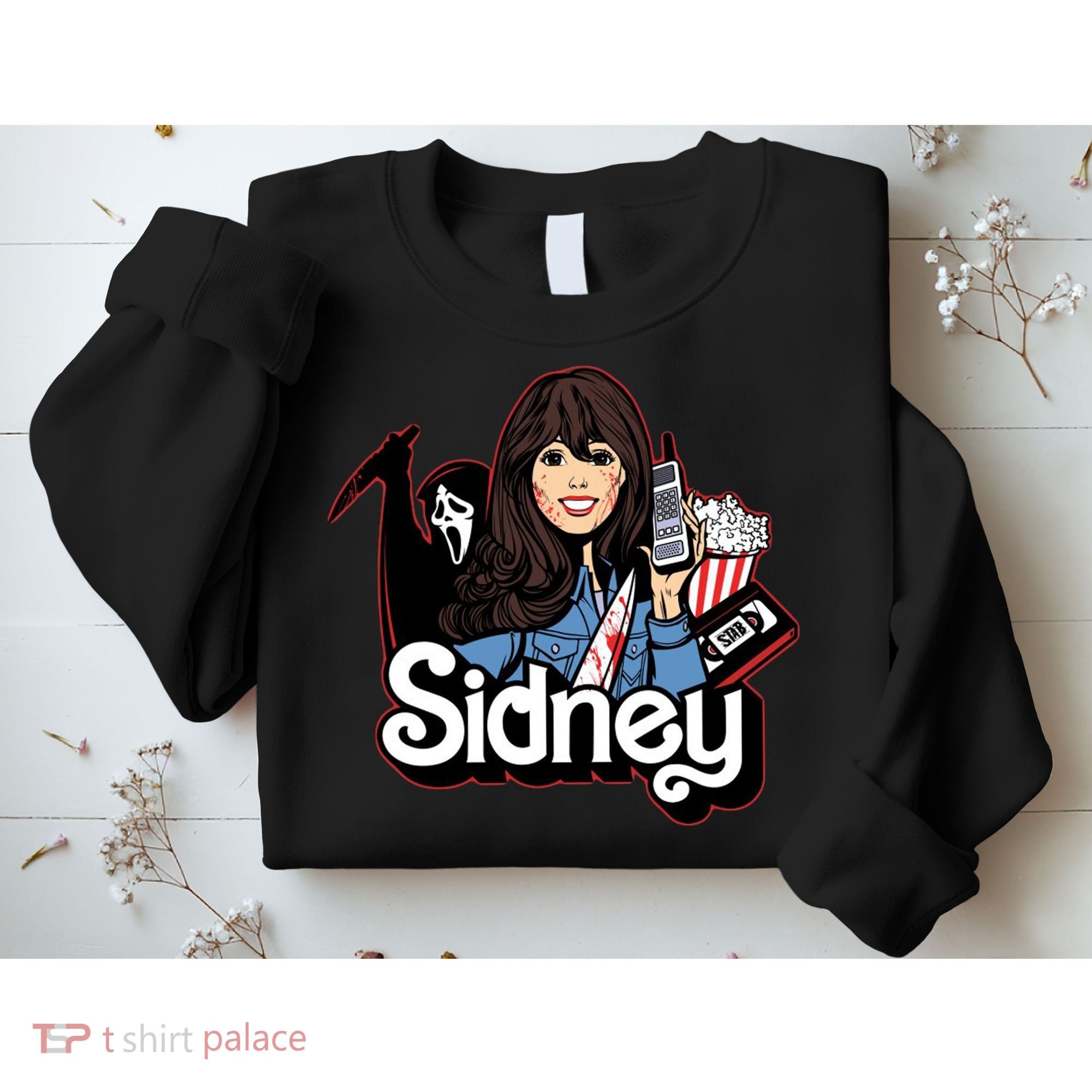 Hello Sidney Phone Call Scary Movie Sweatshirt