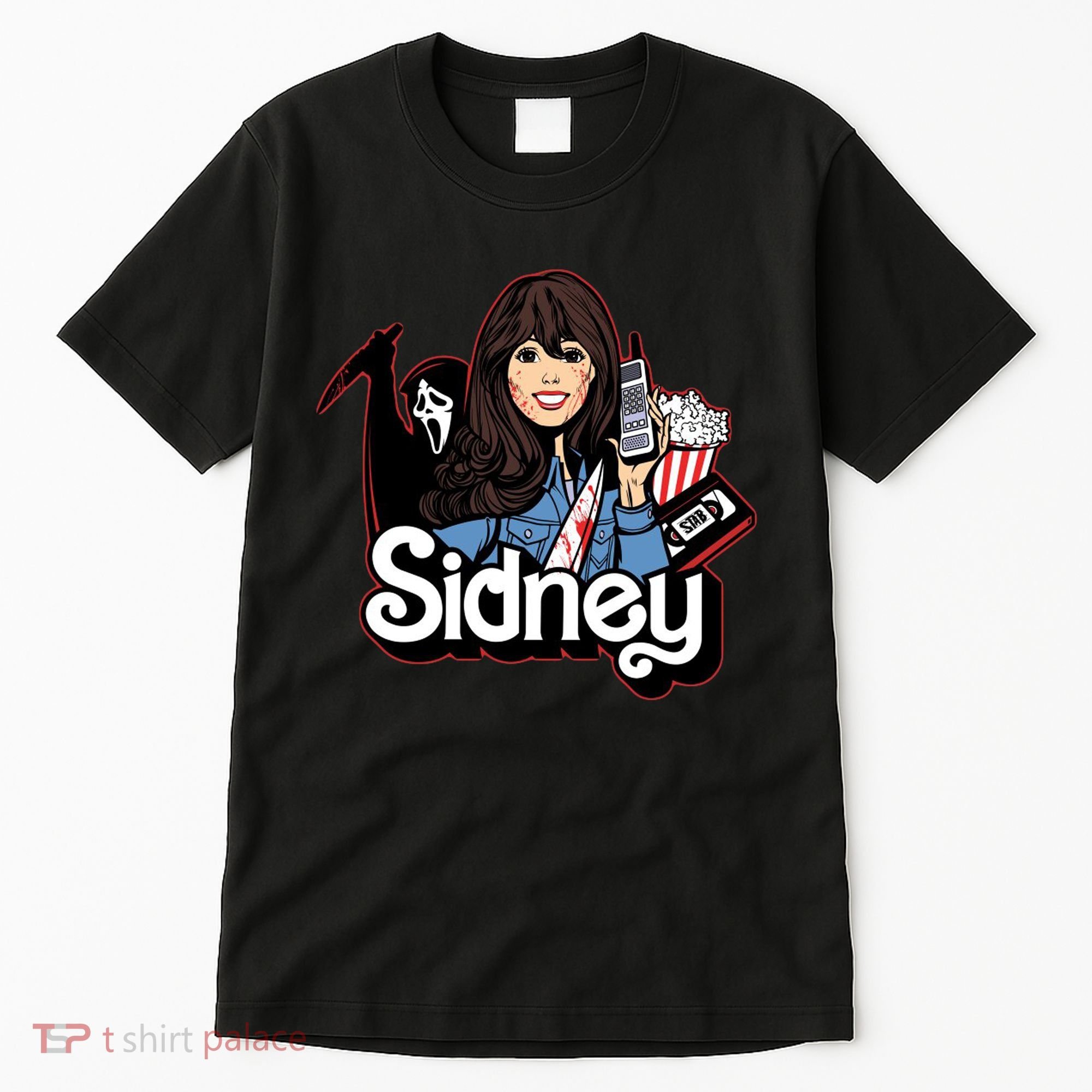 Hello Sidney Phone Call Scary Movie Tall T-Shirt