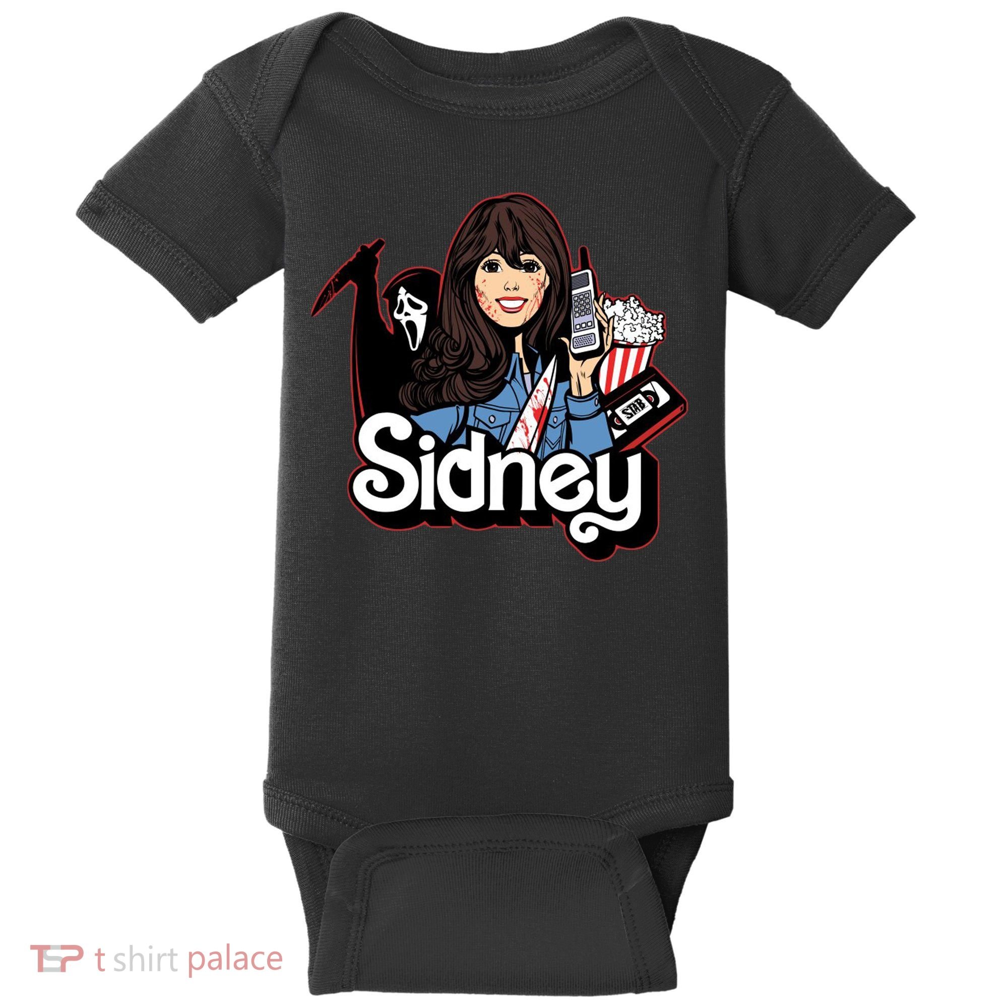 Hello Sidney Phone Call Scary Movie Baby Bodysuit