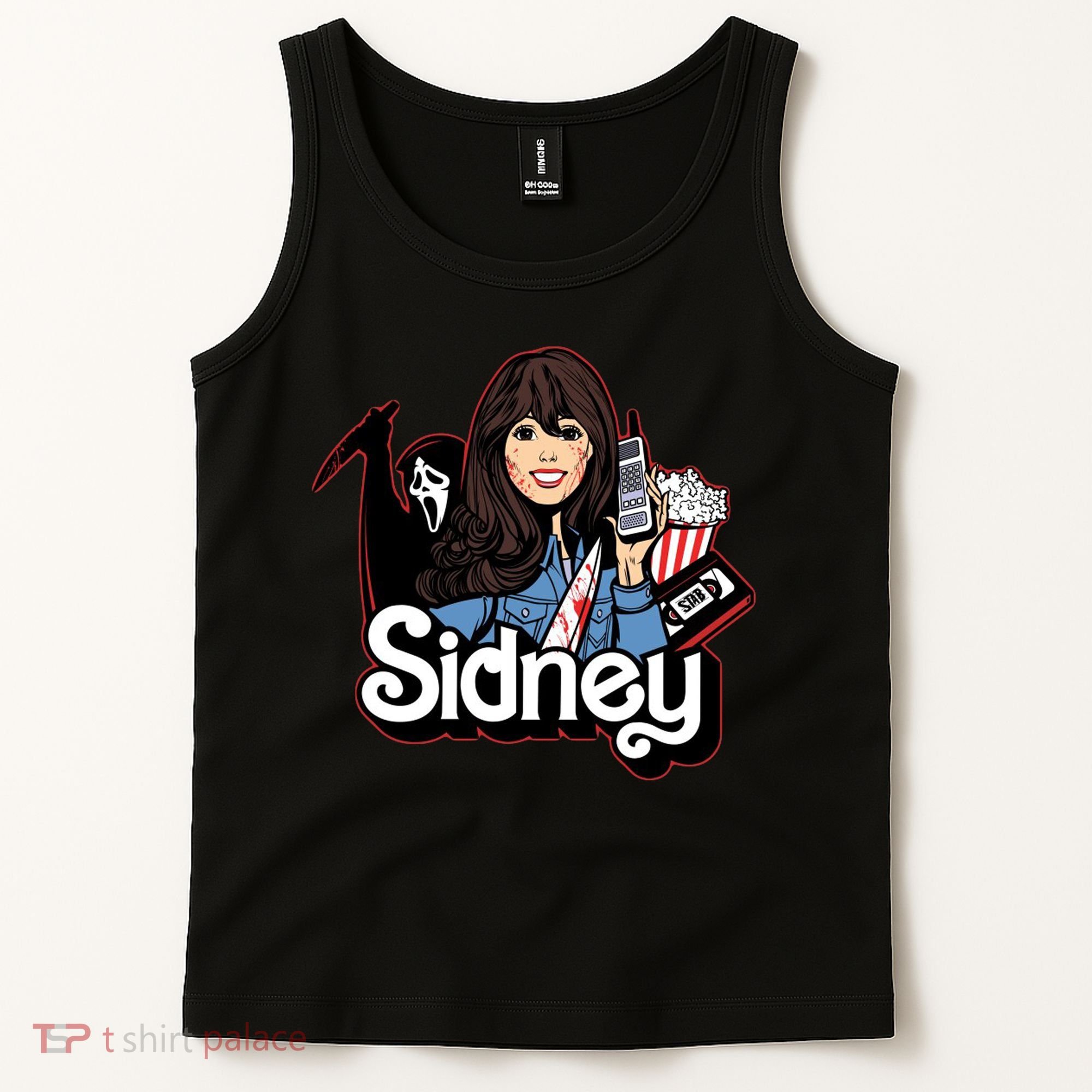 Hello Sidney Phone Call Scary Movie Tank Top