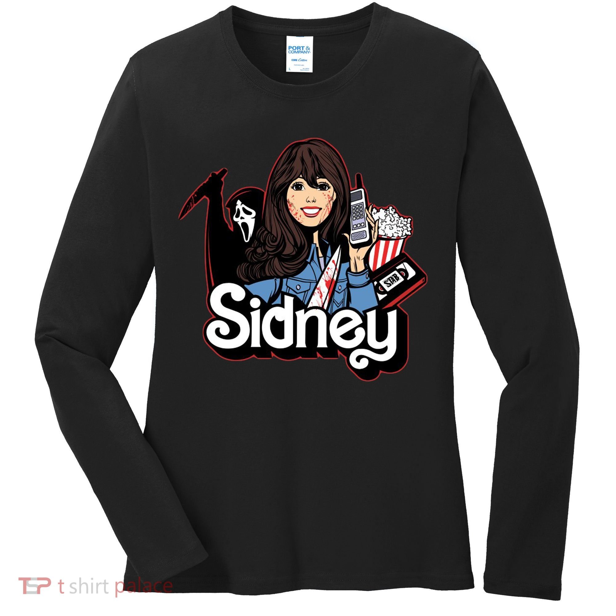 Hello Sidney Phone Call Scary Movie Women's Long Sleeve Shirt