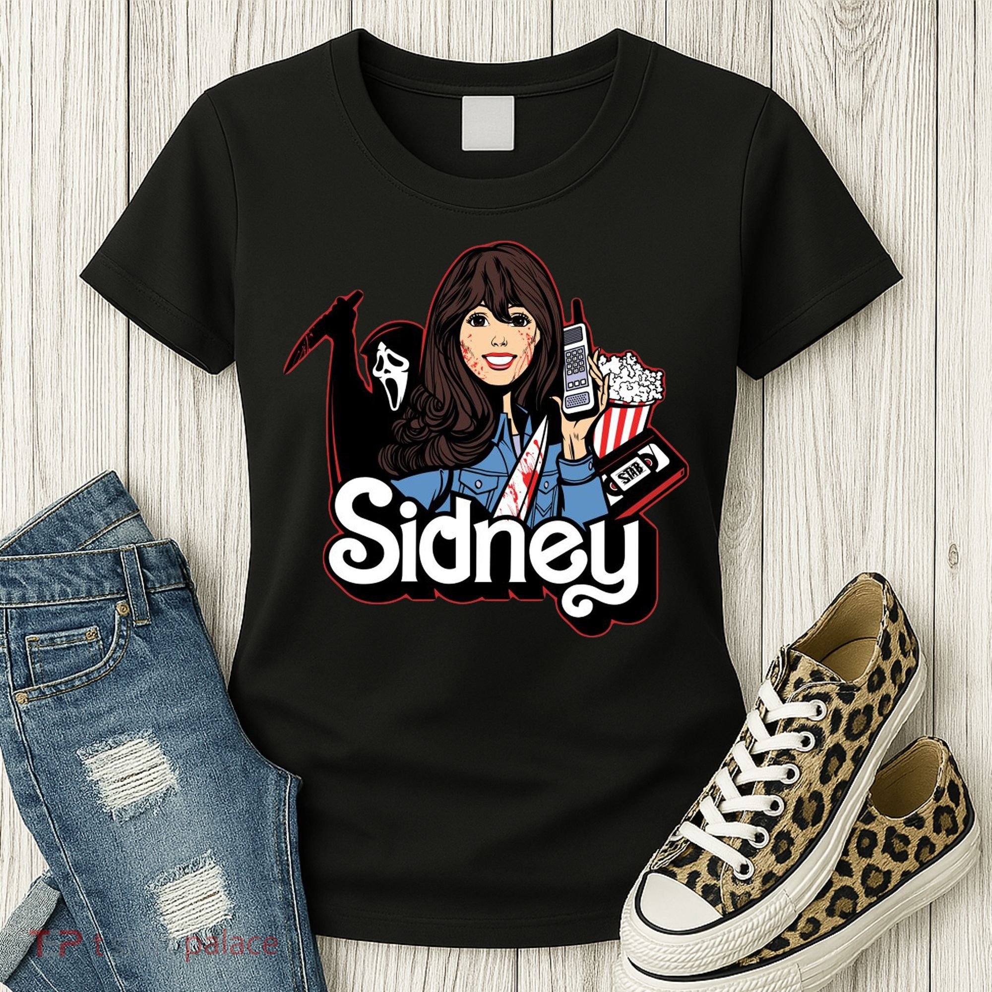 Hello Sidney Phone Call Scary Movie Women's T-Shirt