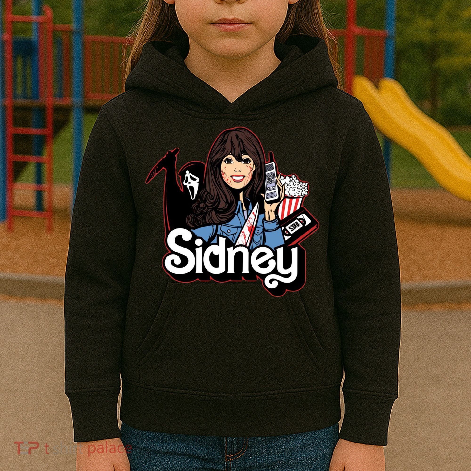 Hello Sidney Phone Call Scary Movie Kids Hoodie