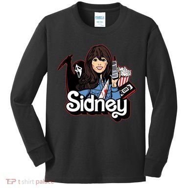 Hello Sidney Phone Call Scary Movie Kids Long Sleeve Shirt