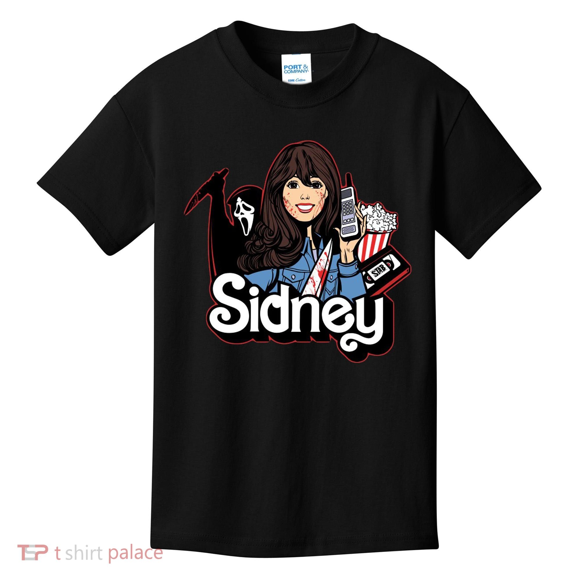 Hello Sidney Phone Call Scary Movie Kids T-Shirt