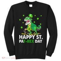 Happy St Pat T Rex Saint Patrick's Day Dinosaurs Happy Sweatshirt thumb 0