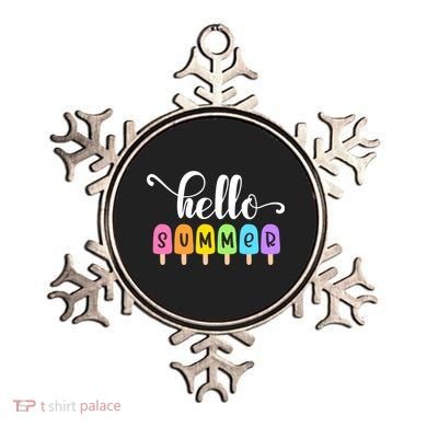 Hello Summer Popsicles Cute Pastel Graphic Design Cute Gift Ornament