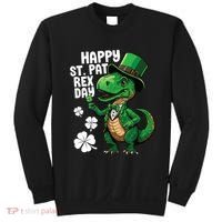 Happy St Pat T-Rex St Patricks Day Dinosaur Leprechaun Funny Sweatshirt thumb 0