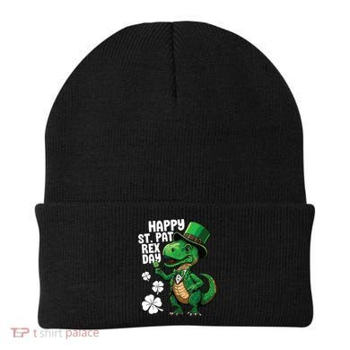 Happy St Pat T-Rex St Patricks Day Dinosaur Leprechaun Funny Beanie