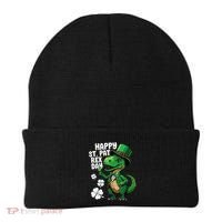 Happy St Pat T-Rex St Patricks Day Dinosaur Leprechaun Funny Beanie thumb 0