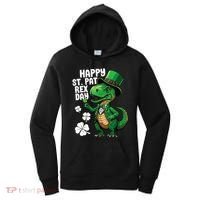 Happy St Pat T-Rex St Patricks Day Dinosaur Leprechaun Funny Women's Hoodie thumb 0